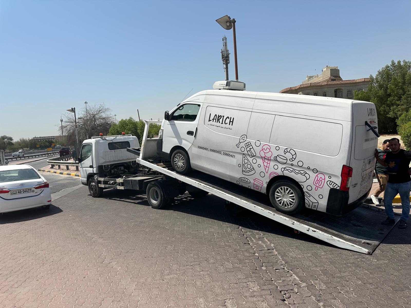 ونش سطحه هيدروليك خدمة 24 ساعة جميع مناطق الكويت - 66484956